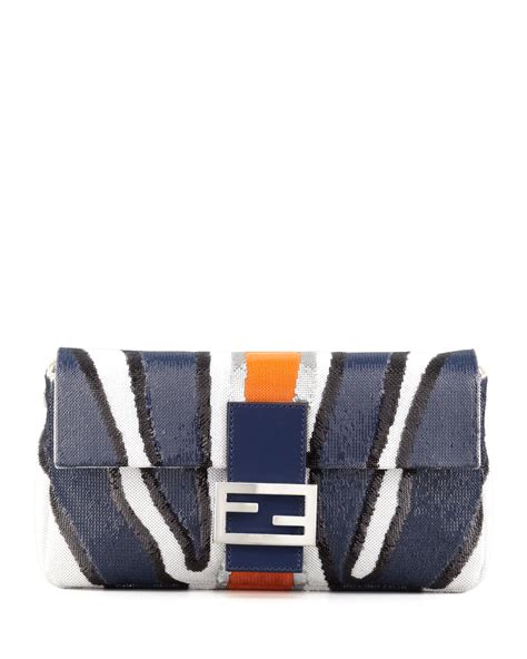 fendi zebra baguette|fendi baguette size guide.